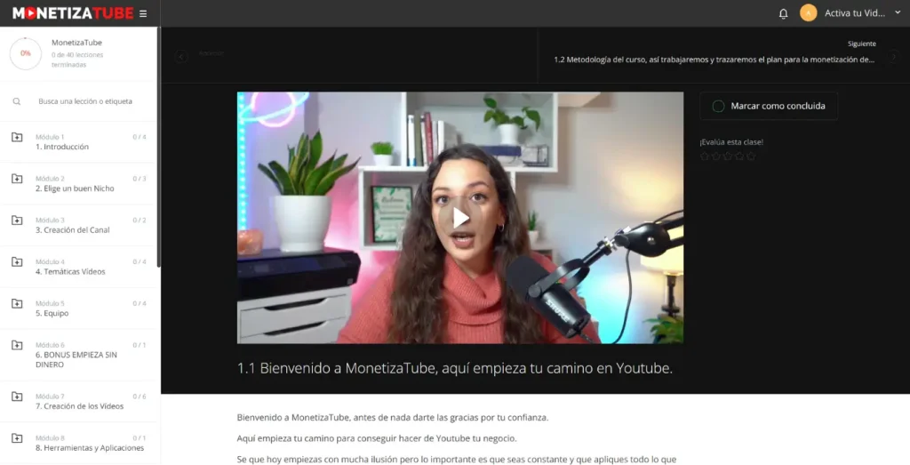 MonetizaTube curso opinión